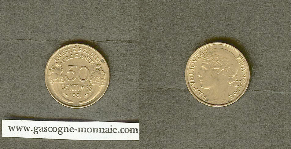 50 CENTIMES  MORLON  1931 F. 192/4 SUP+